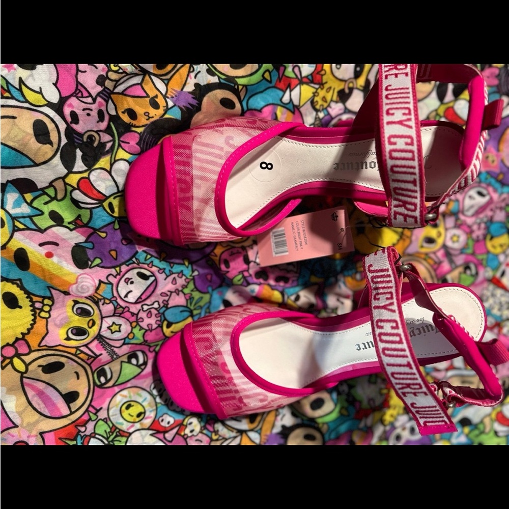 Juicy Couture Pink Platform Sandals